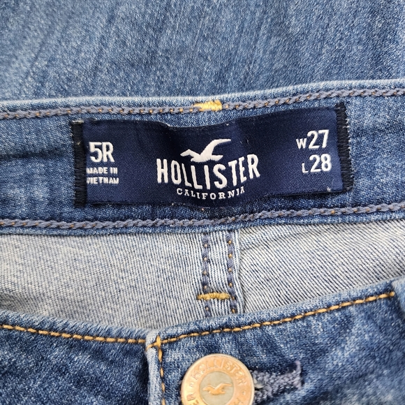 Hollister High-Rise Jean Legging Medium Wash with Cuff Size 5R - Picture 6 of 7
